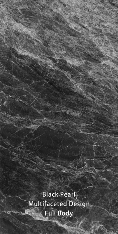 3D-каменная имитация современная черная блестящая фарфоровая плитка 600x1200 мм для комнаты наружные полы